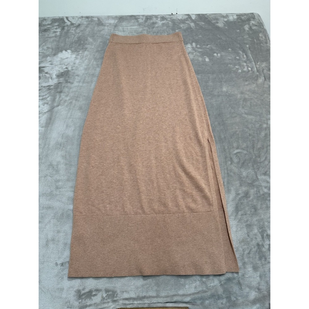 Splendid Skirt Women's‎ Size Small Peach Pink Elastic Waist Calf Length EUC